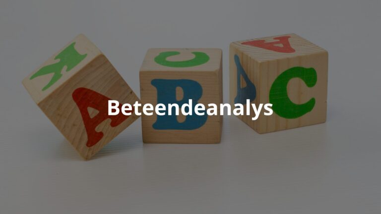 Beteendeanalys